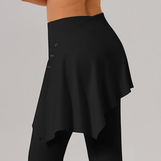 Asymmetrical Skirt Style Active Leggings