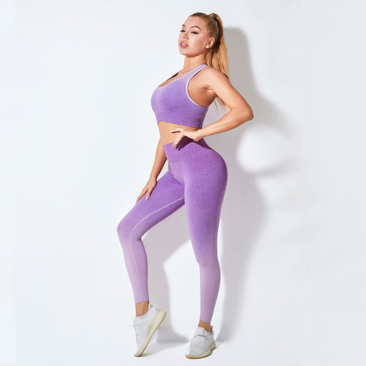 Women’s Seamless Sports Bra &amp; High Waist Leggings Activewear Set
