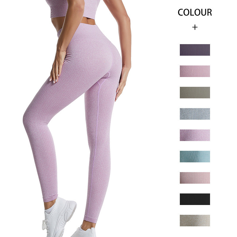 High Waist Anti-Cellulite Textured Leggings – Push-Up Fitness &amp; Yoga Pants (Multi-Color)