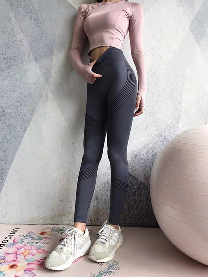 High Waist Seamless Sculpting Gym Leggings for Women