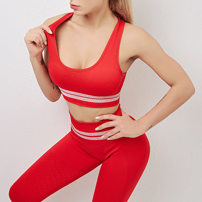 Seamless Activewear Set – Sports Bra &amp; High-Waist Leggings