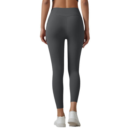 High-Waist Stretch Active Leggings with Side Pocket