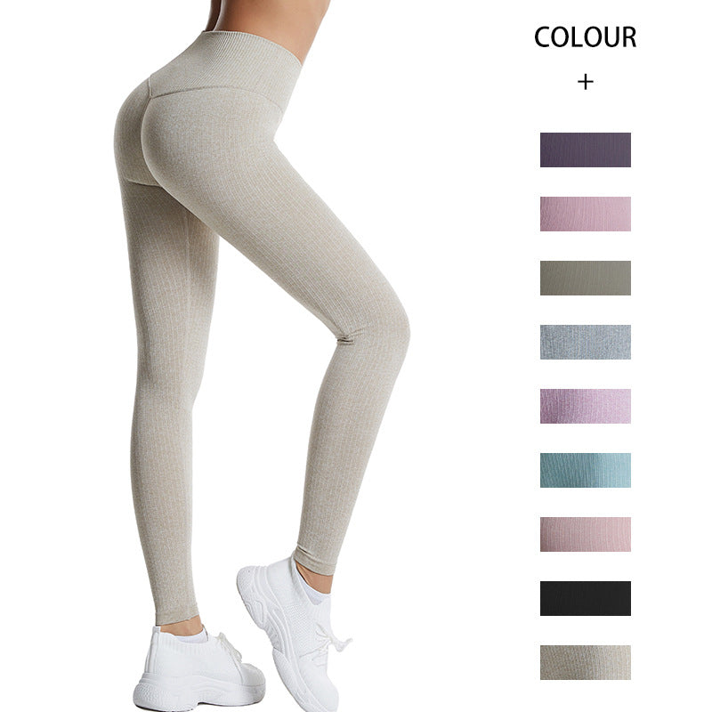 High Waist Anti-Cellulite Textured Leggings – Push-Up Fitness &amp; Yoga Pants (Multi-Color)
