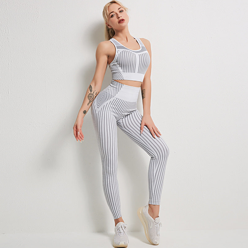 Seamless 2 Piece Gym Set for Women – Sports Bra &amp; Leggings