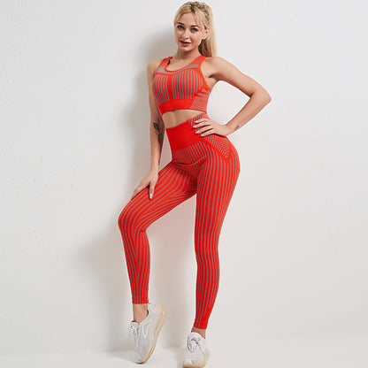 Seamless 2 Piece Gym Set for Women – Sports Bra &amp; Leggings