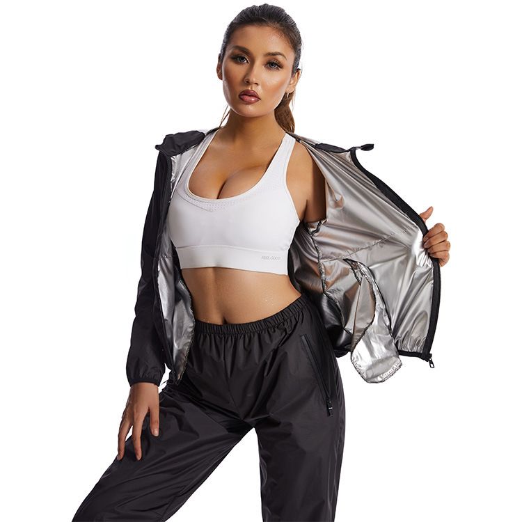 Women’s Lightweight Windbreaker Jacket &amp; Pants Set – Activewear Tracksuit